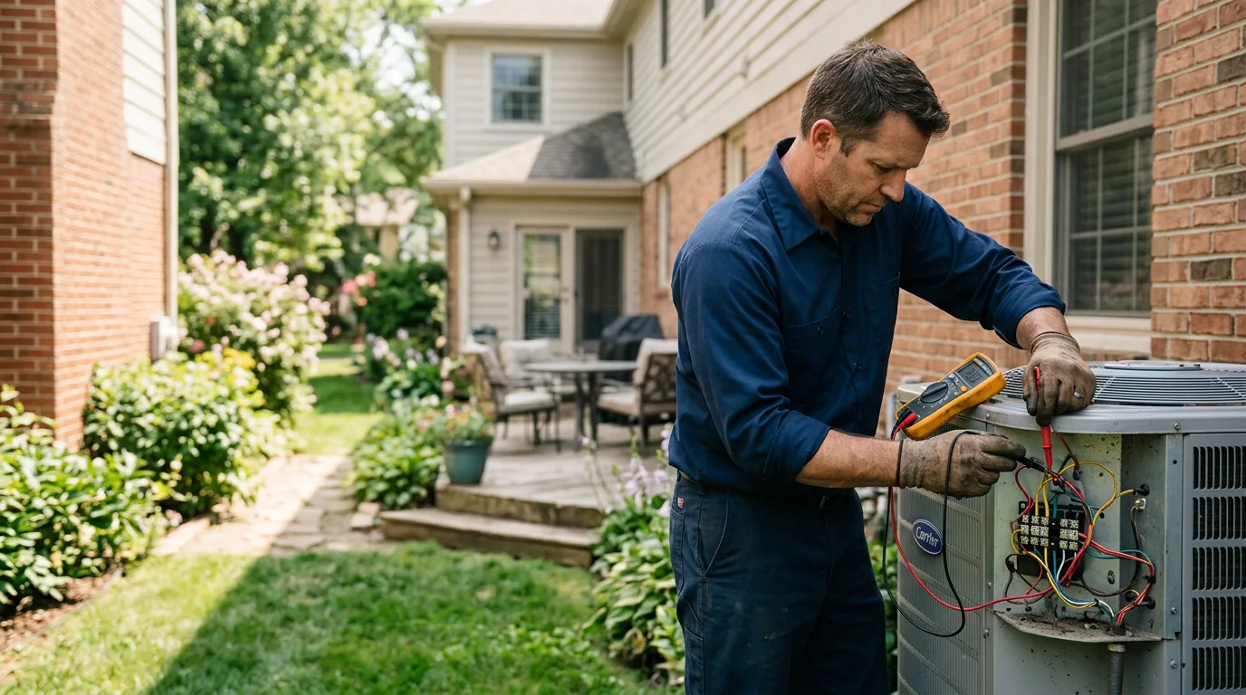 HVAC technician working near Yorkville, CA